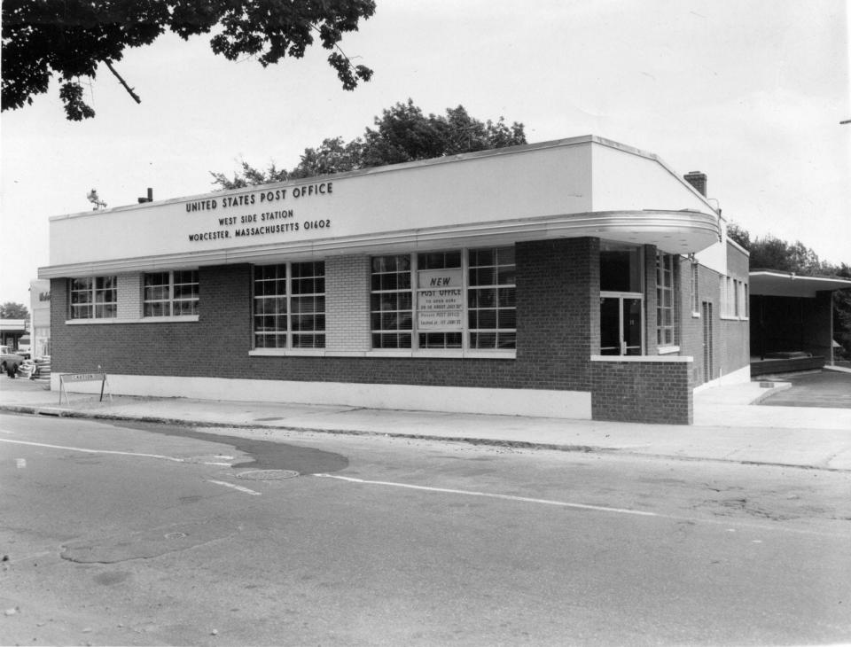 The former West Side station of the Worcester Post Office in a 1966 file photo.