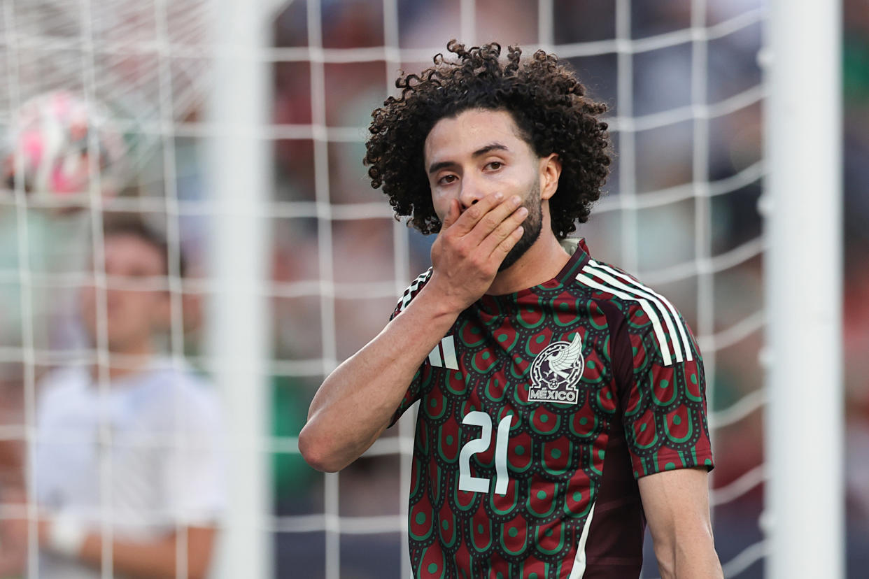 México cayó por goleada ante Uruguay en su preparación rumbo a la Copa América 2024. (Omar Vega/Getty Images)