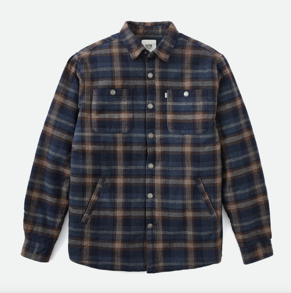 Navy plaid Katin Harold Flannel Jacket