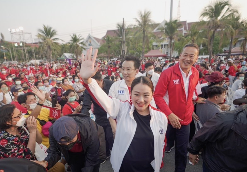 泰國正式啟動國會大選目前前總理塔克辛（Thaksin Shinawatra）之女貝東丹（Paetongtarn Shinawatra）支持度最高。（翻攝Paetongtarn Shinawatra IG）