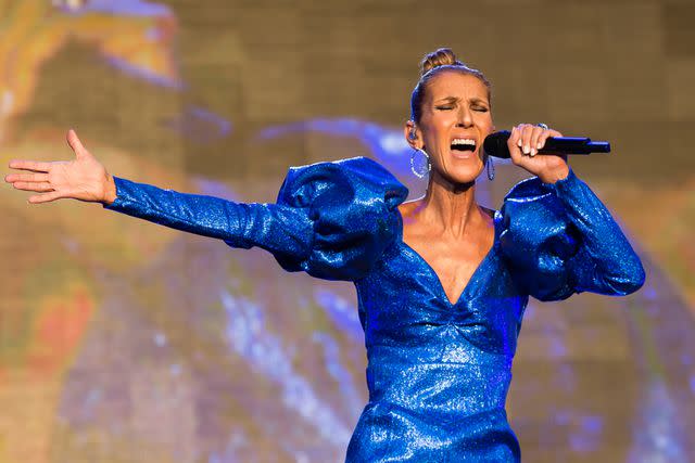 <p>Samir Hussein/Redferns</p> Céline Dion performing at Barclaycard Presents British Summer Time Hyde Park on July 5, 2019 in London, England