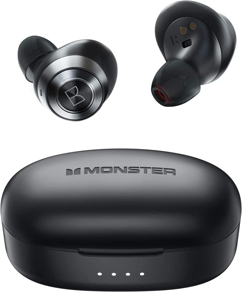 Monster Achieve 100 AirLinks Wireless Earbuds. Image via Amazon.