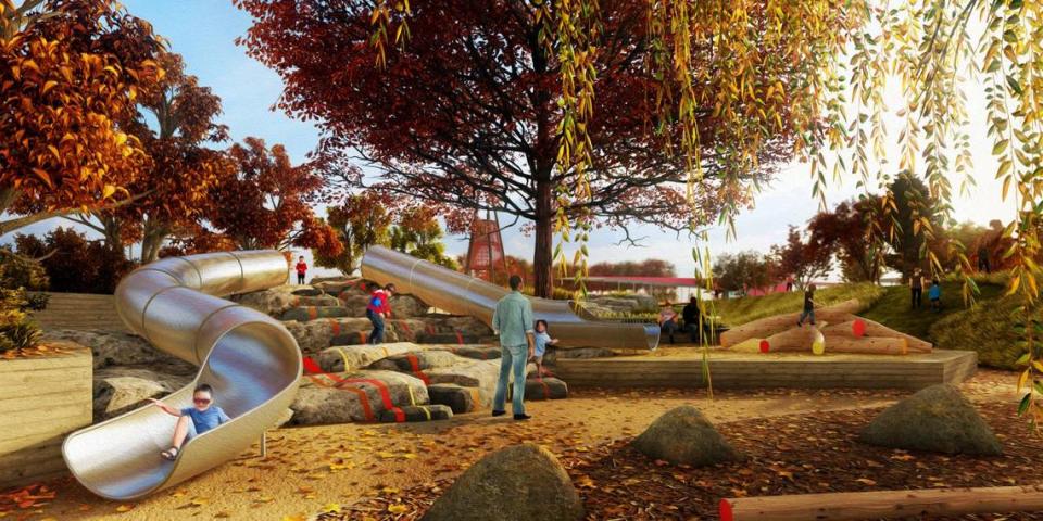 The children’s play area will be “nature-based,” according to Port.