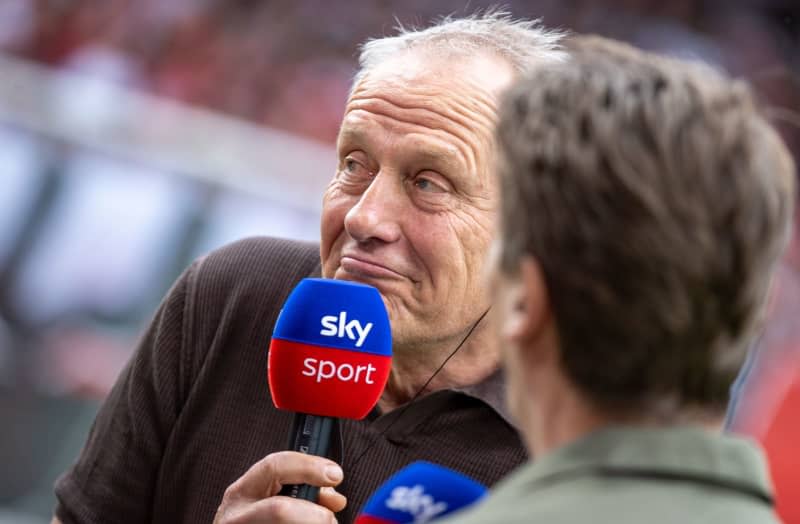 Freiburg coach Christian Streich during an interview ahead of the German Bundesliga soccer match between 1. FC Union Berlin and SC Freiburg at An der Alten Forsterei. Andreas Gora/dpa