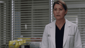 Meredith from "Grey's Anatomy" looking concerned.