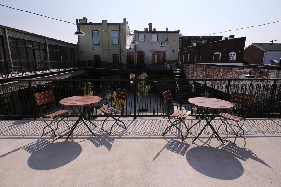 The upper deck at West Sixth NuLu in Louisville, Ky. on Oct. 6, 2020.  The brewing company plans to open soon.