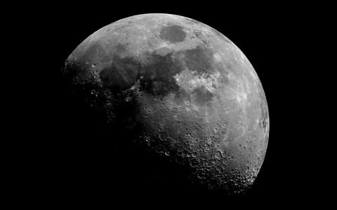 Rugged terrain on the waxing gibbous Moon as captured through AMAT's 0.35-metre telescope - Credit: Royal Observatory Greenwich AMAT