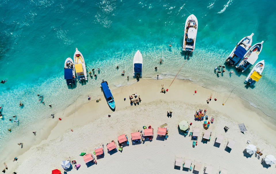 Los barcos en el Parque Nacional Morrocoy (Foto:Getty)