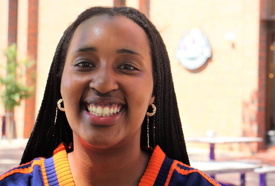 Belinda Kalyango graduates from Hardin-Simmons, a double major in business and economics from Rwanda.