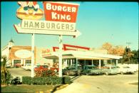 The Burger King logo has changed since it opened in 1957.