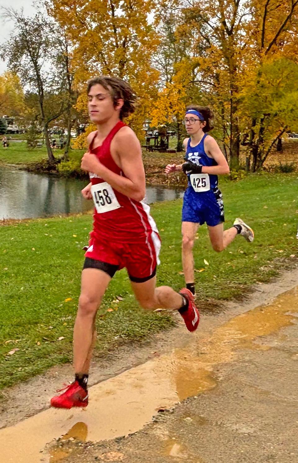 Coldwater's Drew Vanderpuyl battles through the mud and rain of Satuday's Interstate 8 championship