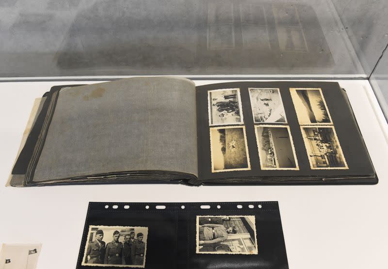 Newly discovered photos of a Nazi German death camp presented at a news conference in Berlin