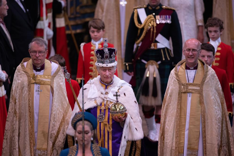 The Coronation of The King and Queen Consort inside Westminster Abbey. 06th May 2023, Westminster Abbey, London, England, United Kingdom