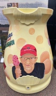 Area businesses sponsor Rain Beat on Main Street, and area artists decorate the barrels.