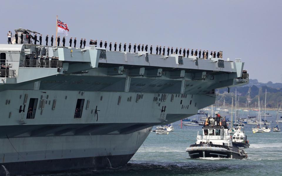 HMS Queen Elizabeth is due to be deployed to the Asia Pacific region - PA