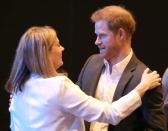 Britain's Prince Harry attends a summit on sustainable and ethical tourism at the Edinburgh International Conference Centre