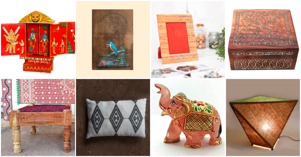 Home decor gifting ideas, handcrafted by Indian artisans, retailed via the <a href="http://creativedignity.org/" rel="nofollow noopener" target="_blank" data-ylk="slk:Artisans Direct;elm:context_link;itc:0;sec:content-canvas" class="link ">Artisans Direct</a> initiative