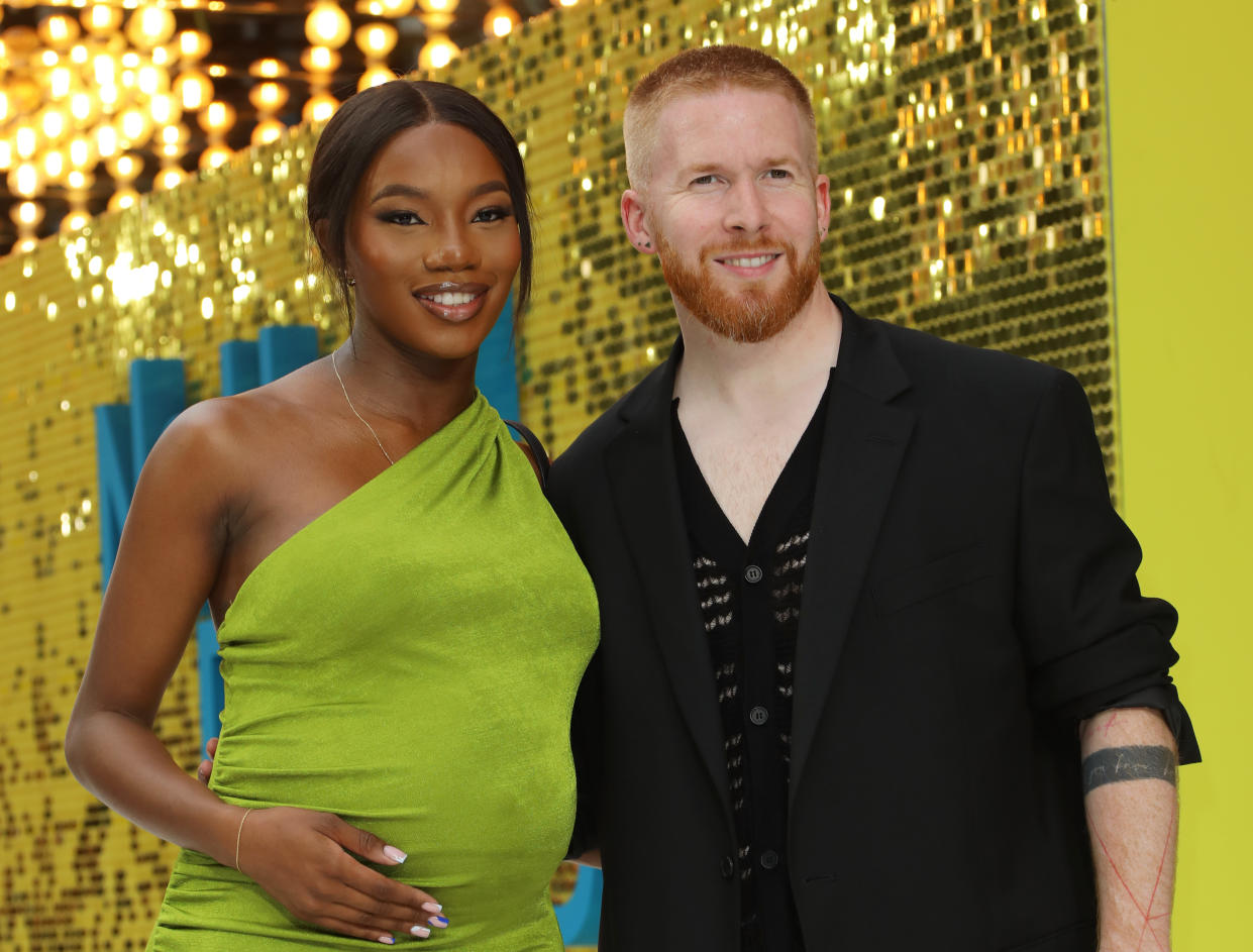 LONDON, ENGLAND - JUNE 12: Chyna Mills and Neil Jones attend the UK Premiere of 