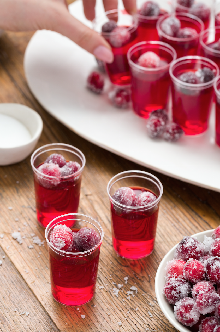 Cranberry Jelly Shots