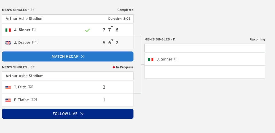 US Open men’s singles draw (US Open)