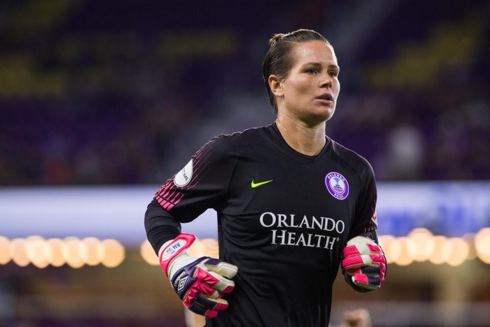 Ashlyn Harris, 33, the captain for the Orlando Pride, has made 21 international appearances for the U.S. team.