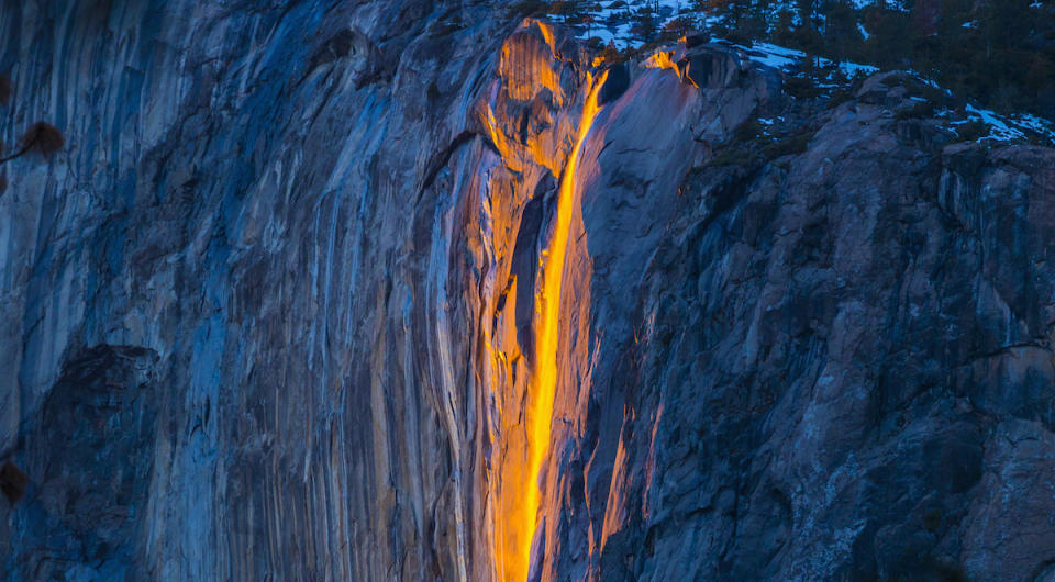 Die sogenannten Firefalls gibt es nur im Februar. (Archivbild: Getty Images)