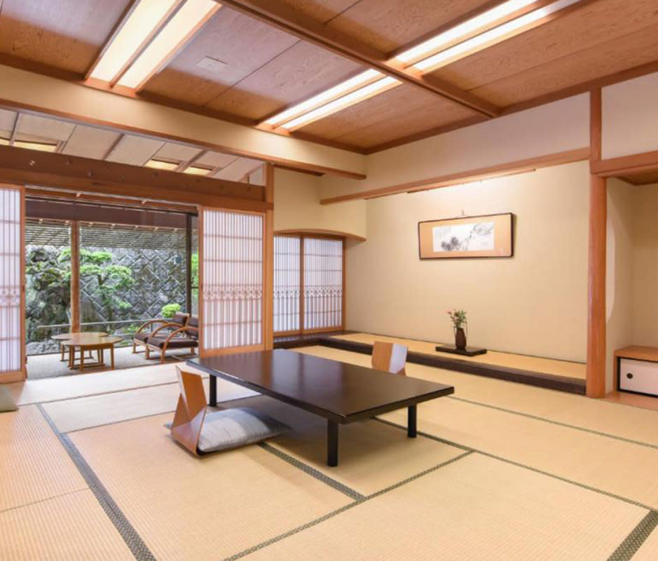 Furuya Ryokan's traditional tatami guest rooms connect guests with deluxe digs of the past.<p>Furuya Ryokan</p>