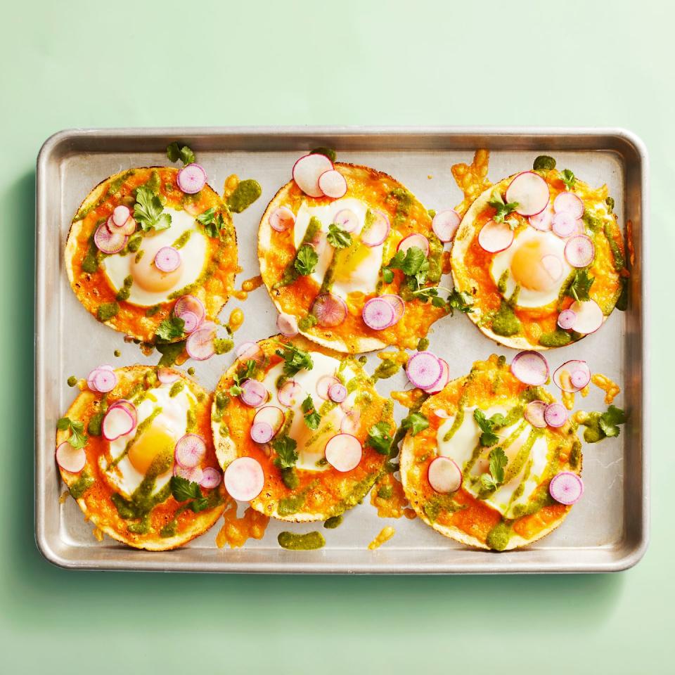 6) Sheet Pan Egg Tacos