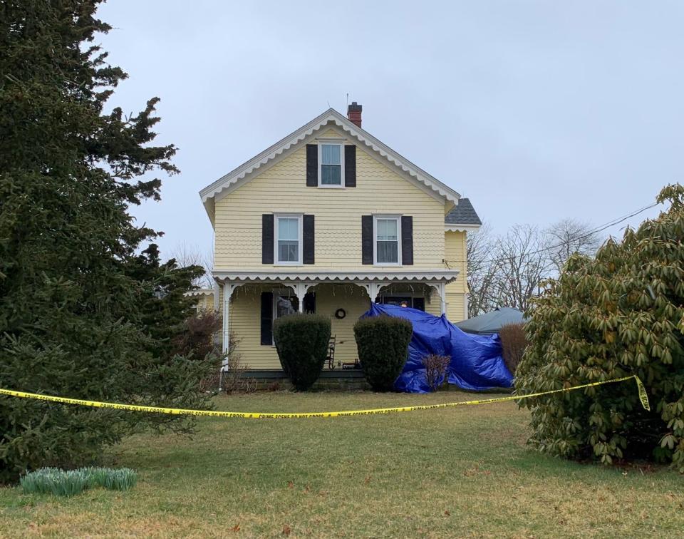 Police are investigating the death of a person located at 916 West Main Road, Middletown.