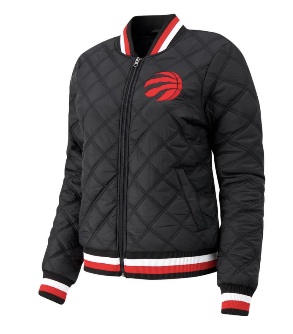 (Women's Toronto Raptors Goal Line Bomber Jacket)