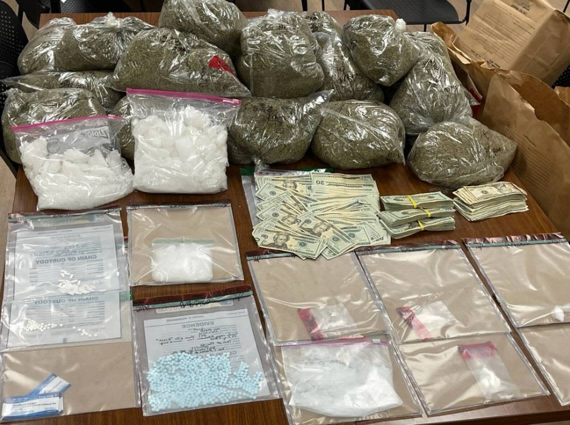Charlotte County Sheriff’s deputies, along with SWAT teams from Charlotte and Collier counties found about six pounds of methamphetamine along with fentanyl, oxycodone, synthetic cannabinoids and other drug paraphernalia in a house on Ohara Drive on Aug. 9, 2022, according to an arrest report.