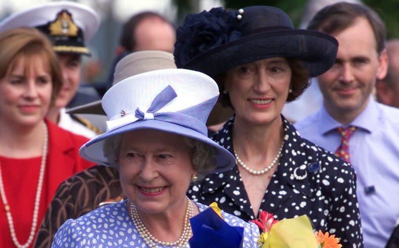 Lady Susan with the late Queen - Ian Jones