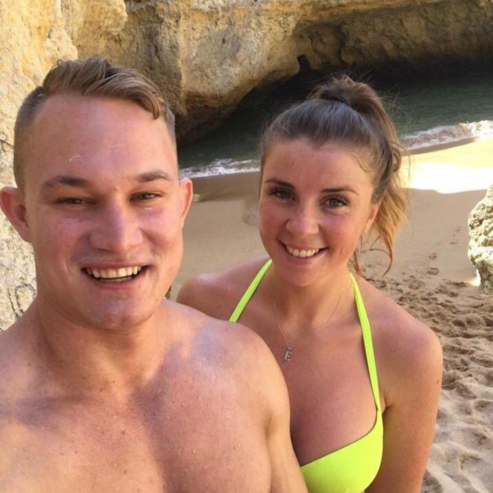 Ryan Francis, pictured with his girlfriend Emily, was a typical Aussie bloke, according to his friends. Source: Supplied