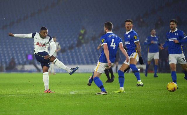 Tottenham in action against Brighton