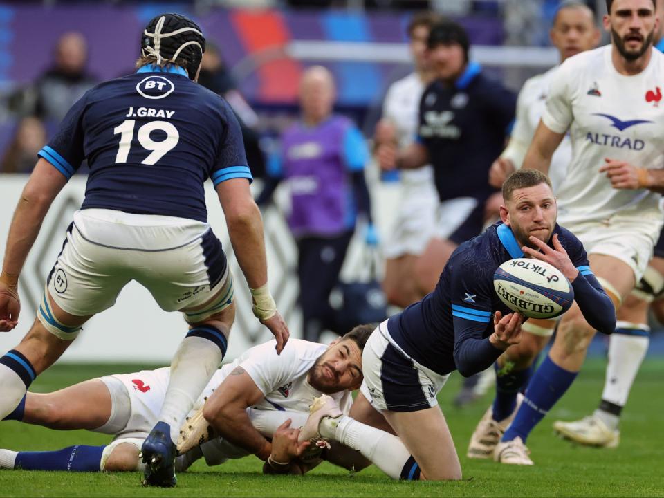 Finn Russell is orchestrating a fine Scottish performance as they bid to fight back against France (Getty Images)