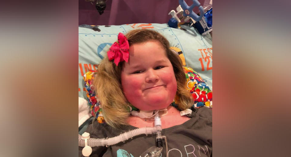 McKenzie Andersen, 10, suffers from acute flaccid myelitis (AFM)