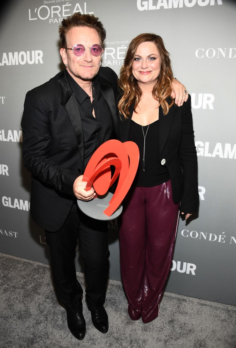 Bono and Amy Poehler