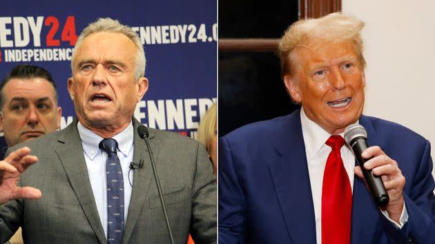 Robert F. Kennedy Jr., left, and Donald Trump