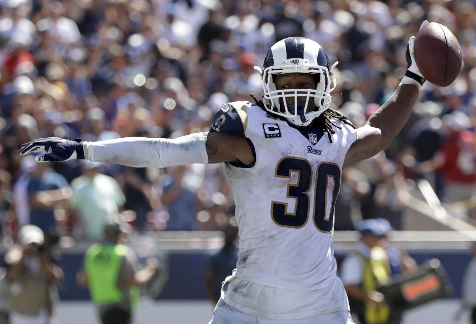 Todd Gurley and the Rams have been excellent through two games. (AP)