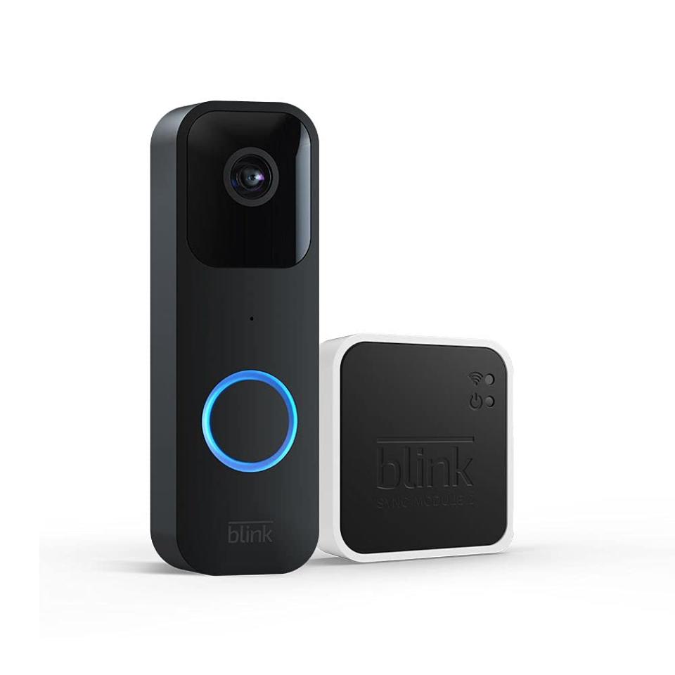 Blink Video Doorbell + Sync Module 2. Image via Amazon.