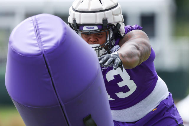 Minnesota Vikings safety Myles Dorn (46) during the first half of