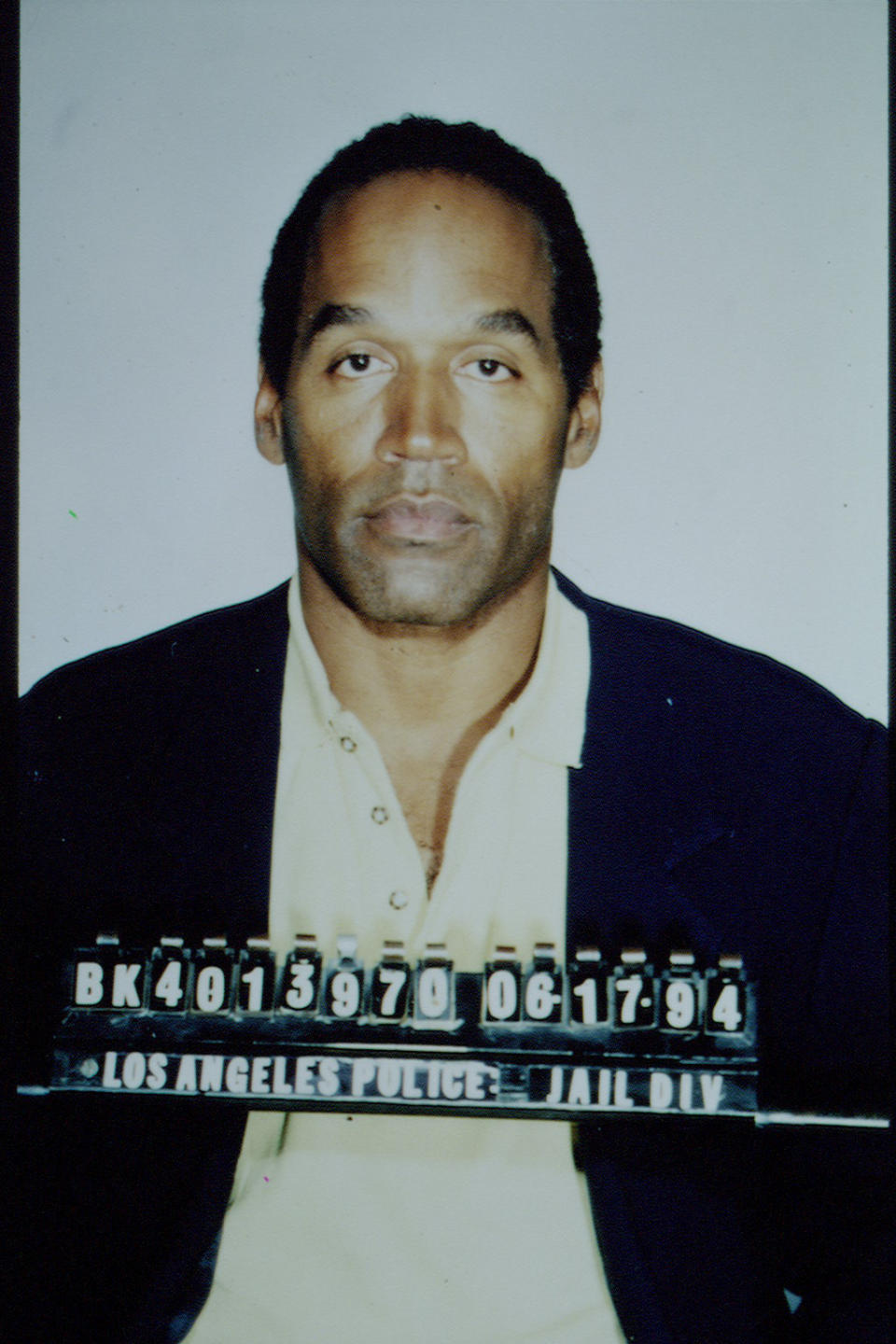 OJ Simpson's mugshot. 