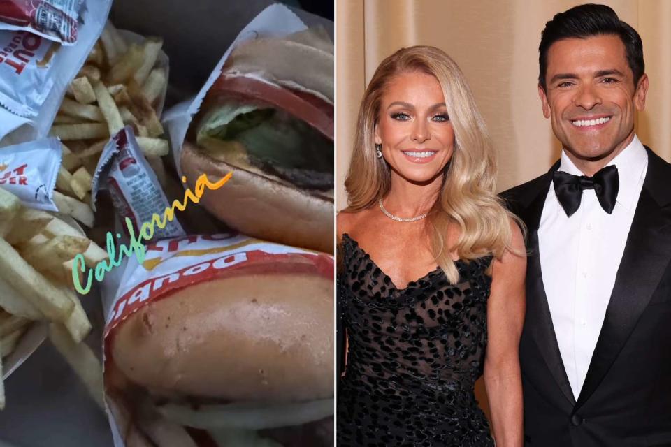 <p>Kelly Ripa/Instagram; Virisa Yong/Variety via Getty </p> Kelly Ripa shows off she and Mark Consuelo