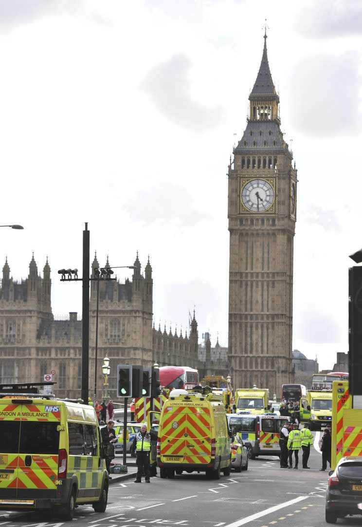 Westminster Bridge was attacked yesterday afternoon (Picture: Getty)