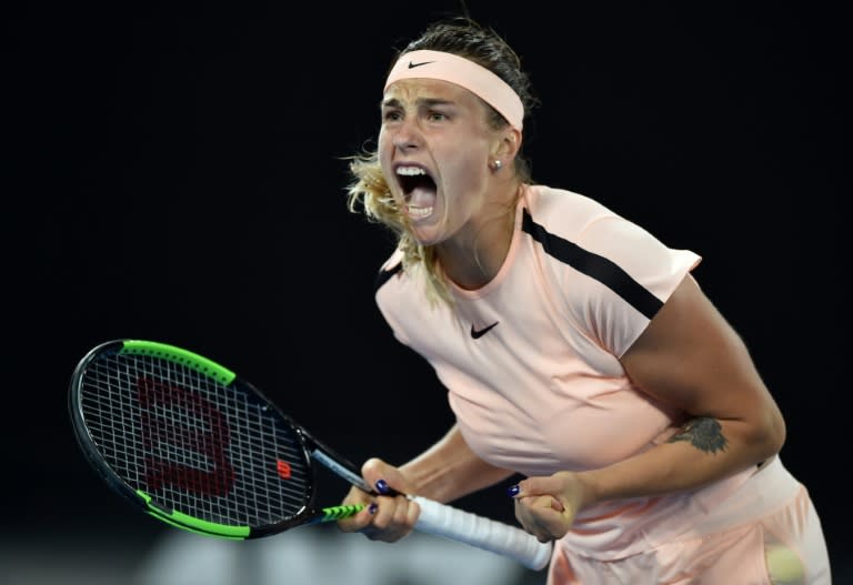 The ear-busting grunting and screeching of rising Belarusian star Aryna Sabalenka grates on the centre court crowd at the Australian Open