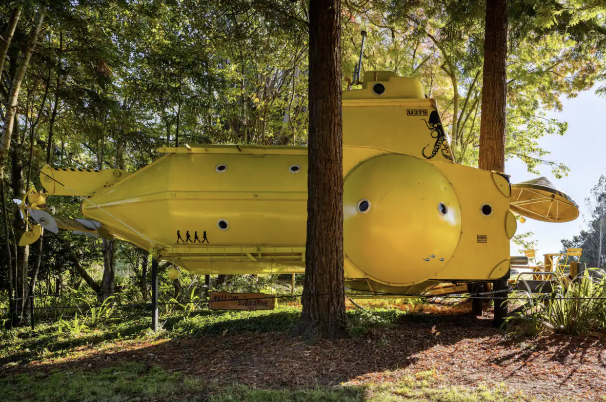 Yellow Submarine in the woods
