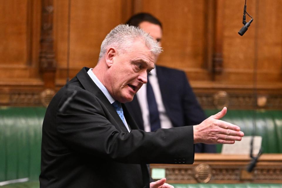 Lee Anderson holds forth with his opinions in Parliament (UK Parliament / Jessica Taylor / PA Wire)