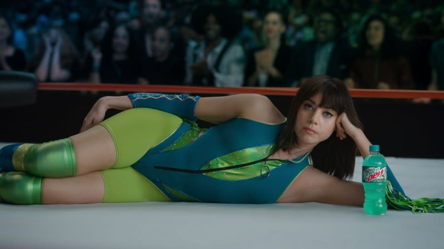 This image provided by PepsiCo, Inc. shows the Mountain Dew 2024 Super Bowl NFL football spot. (PepsiCo, Inc. via AP)