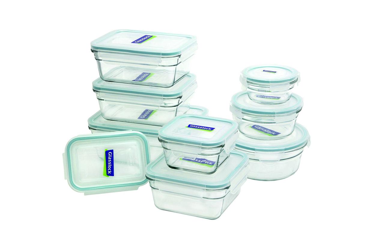 Glasslock assorted food storage containers