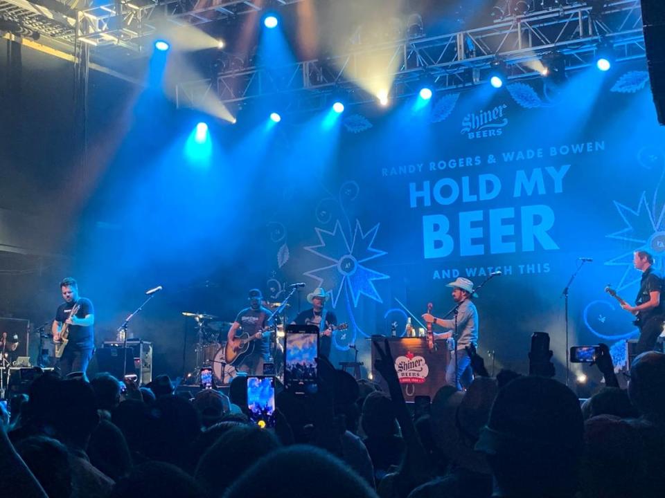 Texas country musicians Wade Bowen and Randy Rogers perform at the House of Blues Dallas on Wednesday, Aug. 16, 2023 for their Hold My Beer and Watch This show.